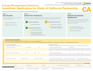 California Energy Incentives Application