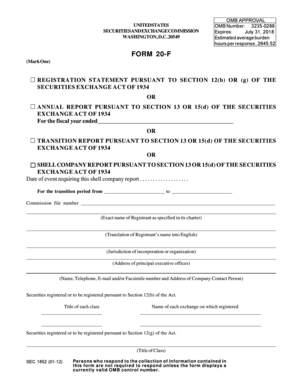 Form 20-F Annual Report