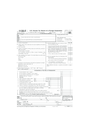 Form 1120-F US Income Tax Return
