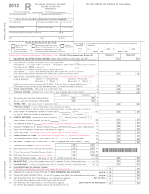 Delaware Individual Resident Income Tax Return