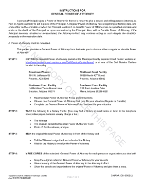 General Power of Attorney Form