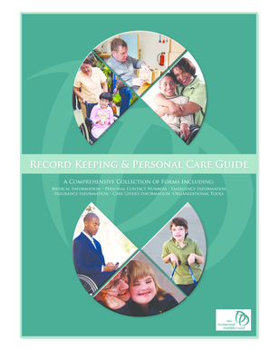 Personal Care and Medical Record Keeping Guide