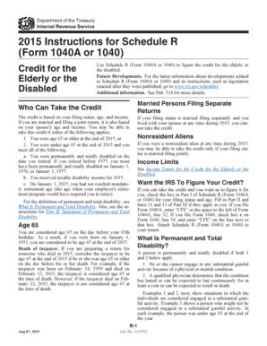 2015 IRS Schedule R Instructions