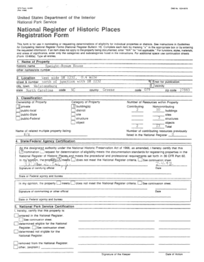 National Register Nomination Form