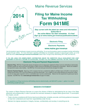 Maine Form 941ME