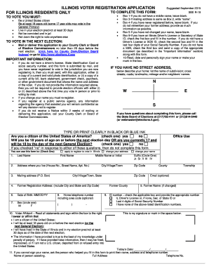 Illinois Voter Registration Application