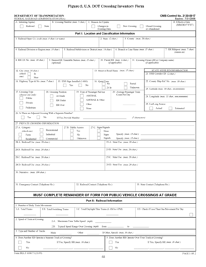US DOT Crossing Inventory Form