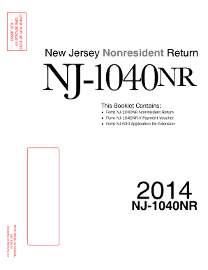 New Jersey Nonresident Income Tax Return