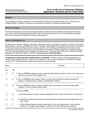 Sample sworn statement - form g 646 sworn