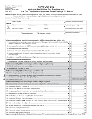 Connecticut Gross Earnings Tax Return