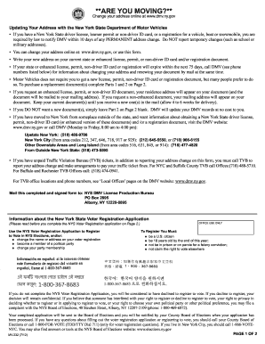 New York State Address Change Form
