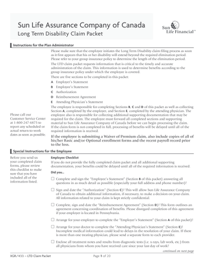 Long Term Disability Claim Packet