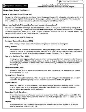 VA Form 10-10CG Application