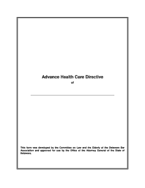 Advance Health Care Directive