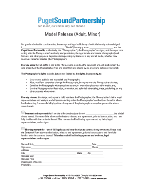 Model Release Agreement
