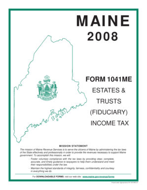 Maine Form 1041ME