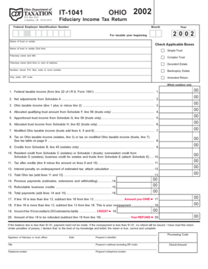 Ohio Fiduciary Income Tax Return