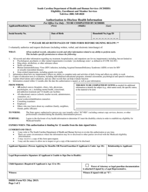 Authorization to Disclose Health Information