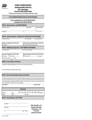 California Attorney's Information Request Form