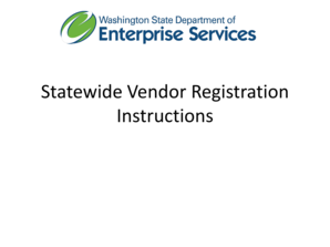 Statewide Vendor Registration Form