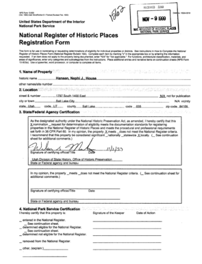 National Register of Historic Places Registration Form
