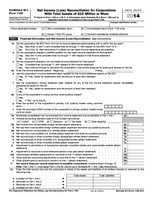 Schedule M-3 Net Income (Loss) Reconciliation for Corporations