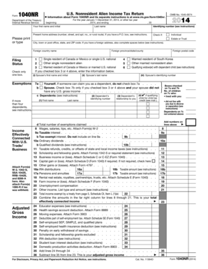 US Nonresident Alien Income Tax Return