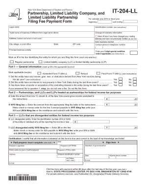 New York State IT-204-LL Tax Form