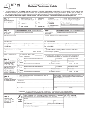 New York State Business Tax Account Update Form