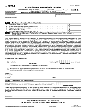 IRS Form 8879-F Signature Authorization