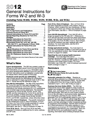 General Instructions for Forms W-2 and W-3