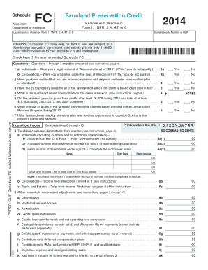 Wisconsin Farmland Preservation Credit Form