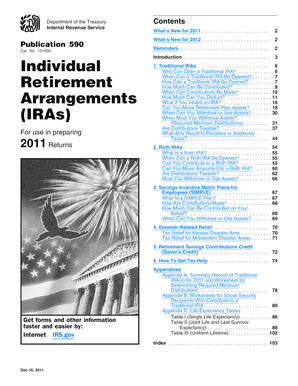 Publication 590: Individual Retirement Arrangements