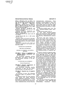 IRS Magnetic Media Filing Requirements