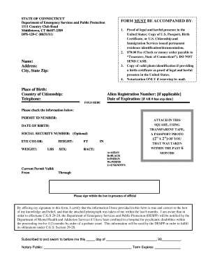 Connecticut Identification Card Application