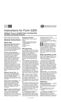 Instructions for Form 5329