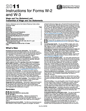 Instructions for Forms W-2 and W-3