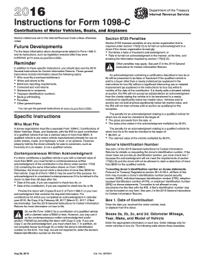Form 1098-C Instructions