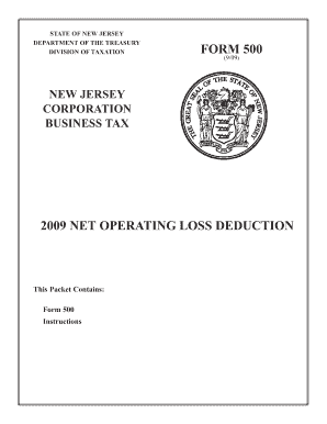 New Jersey Form 500