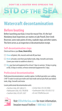 Utah Watercraft Decontamination Form