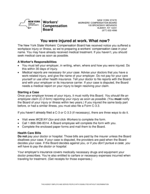 New York Workers Compensation Claim Form