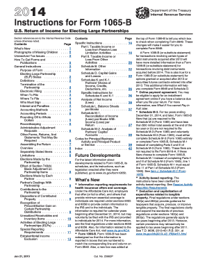 Instructions for Form 1065-B