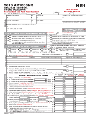 Arkansas Individual Income Tax Return