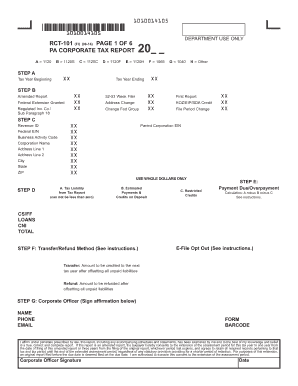 Pennsylvania Corporate Tax Report