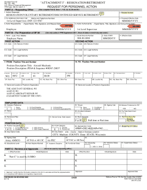 US Federal Personnel Action Request Form
