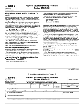 Form 8283-V Payment Voucher