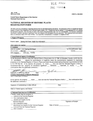 National Register of Historic Places Registration Form