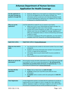 Arkansas Health Coverage Application