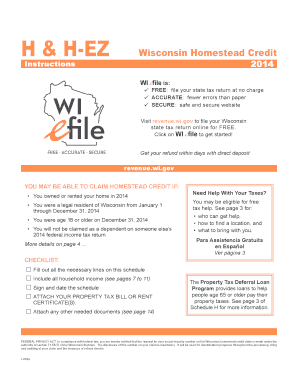 Wisconsin Homestead Credit Form