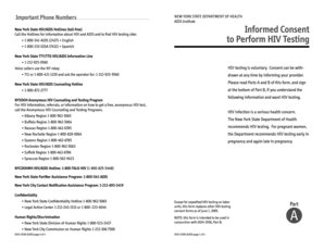 New York State HIV Testing Consent Form